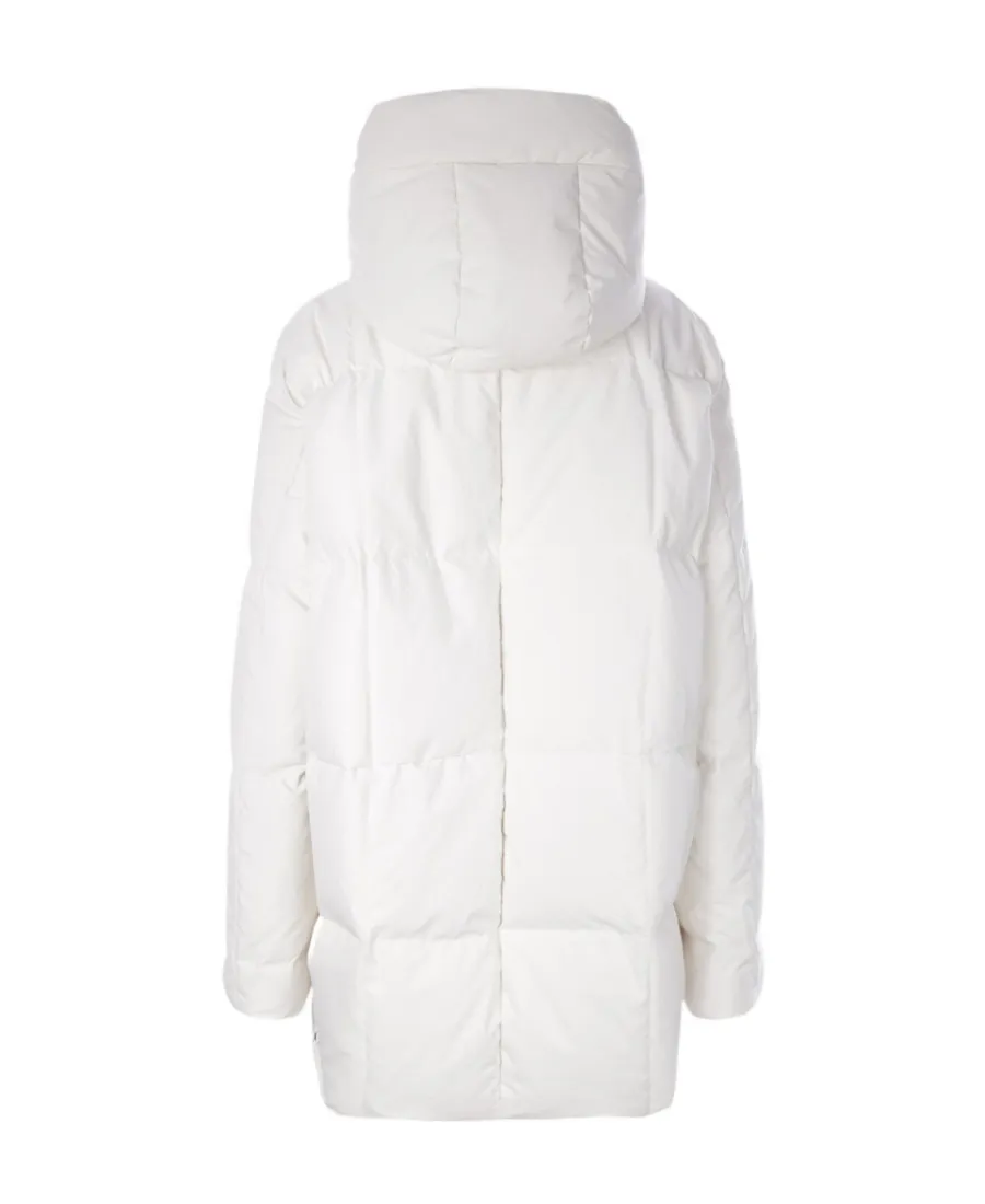 Zip-Up Hooded Down Jacket