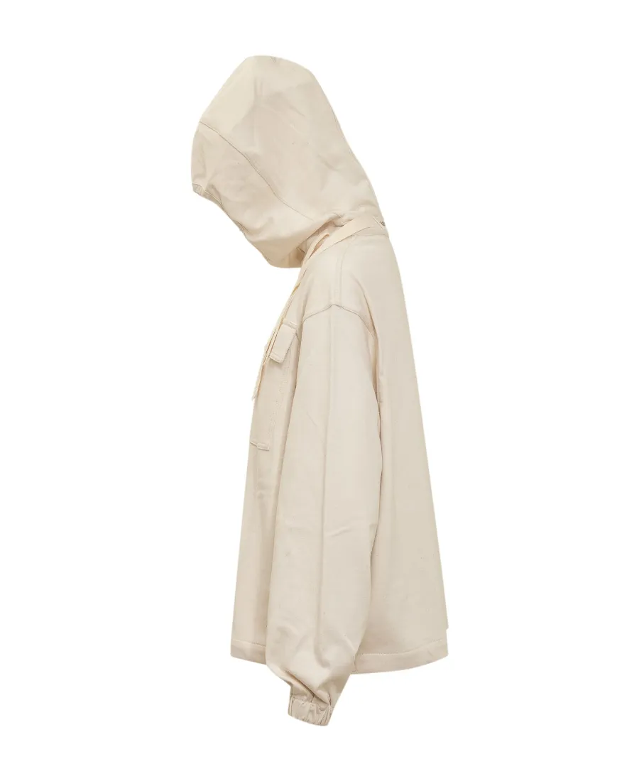 Flap-Pocket Drawstring Hoodie