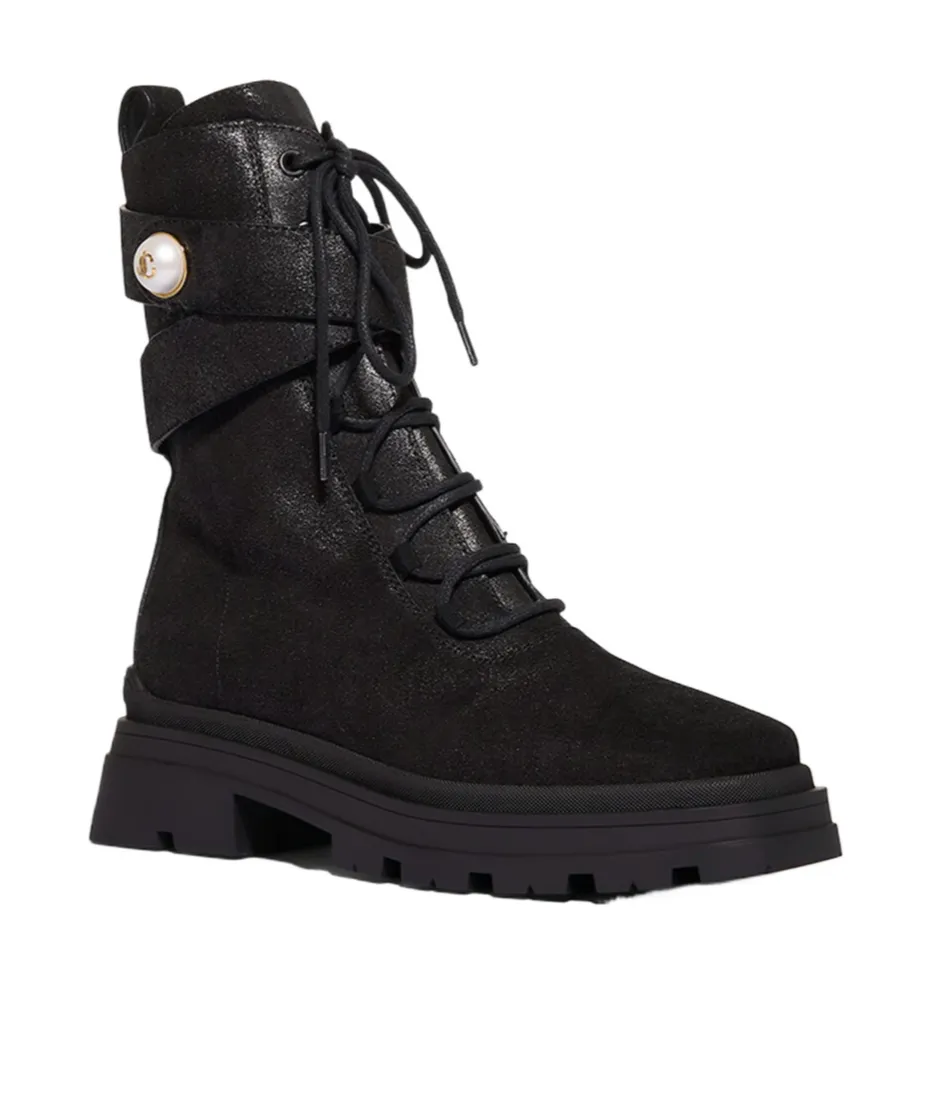 Noemi 45 Lace-Up Ankle Boots