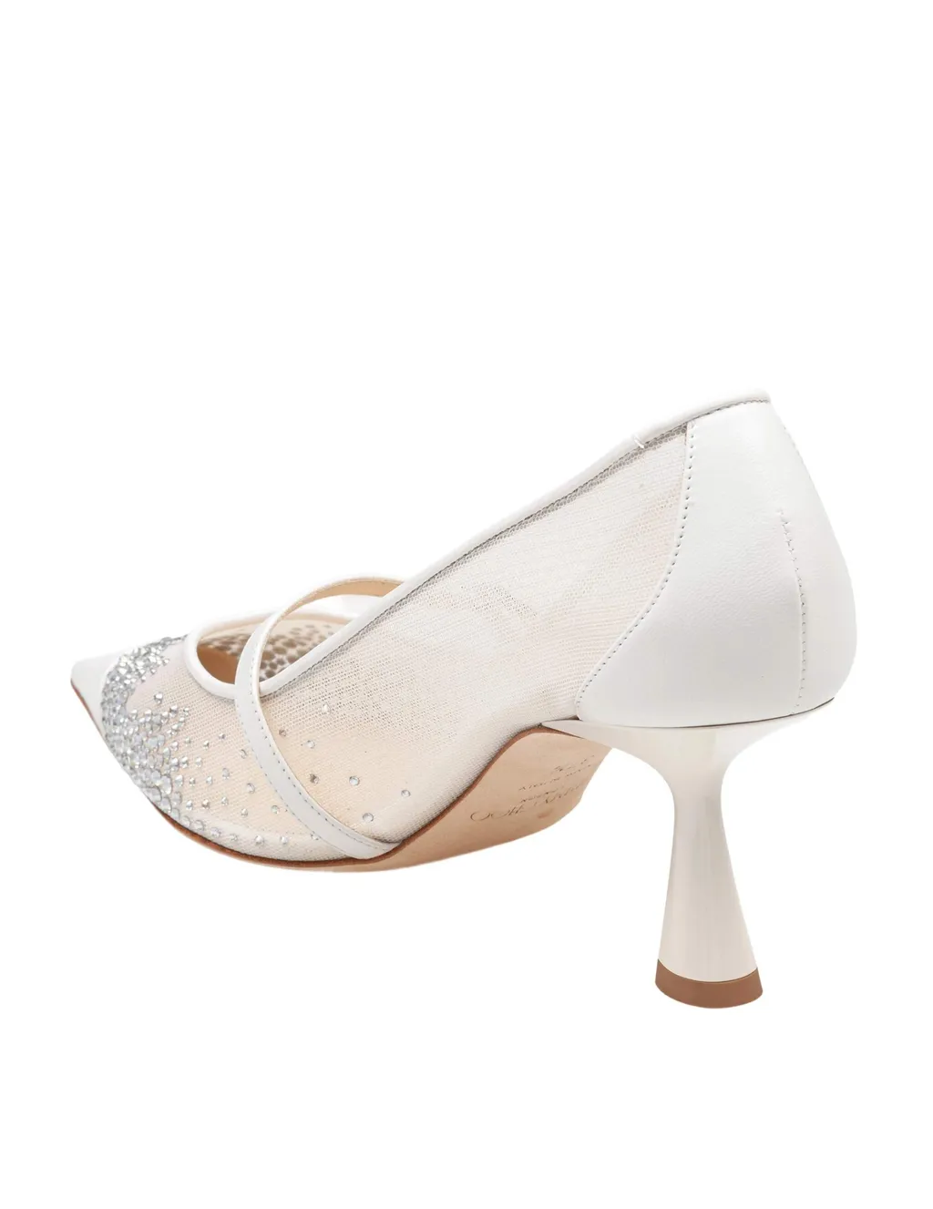 85Mm Aren Crystal-Embellished Mesh Pumps