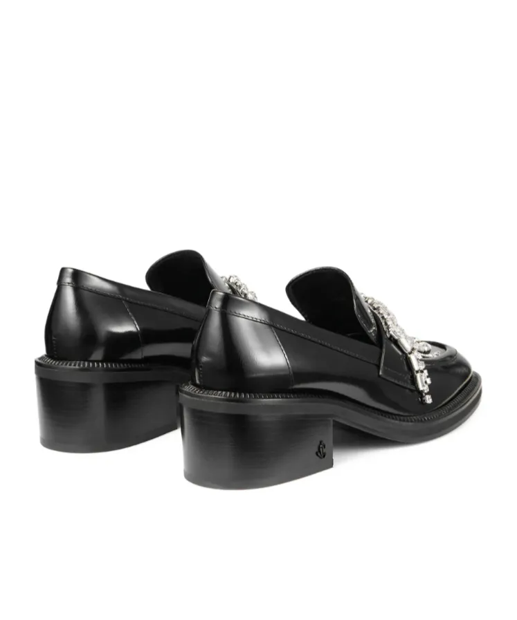 Tylor Crystal-Embellished Loafer Pumps
