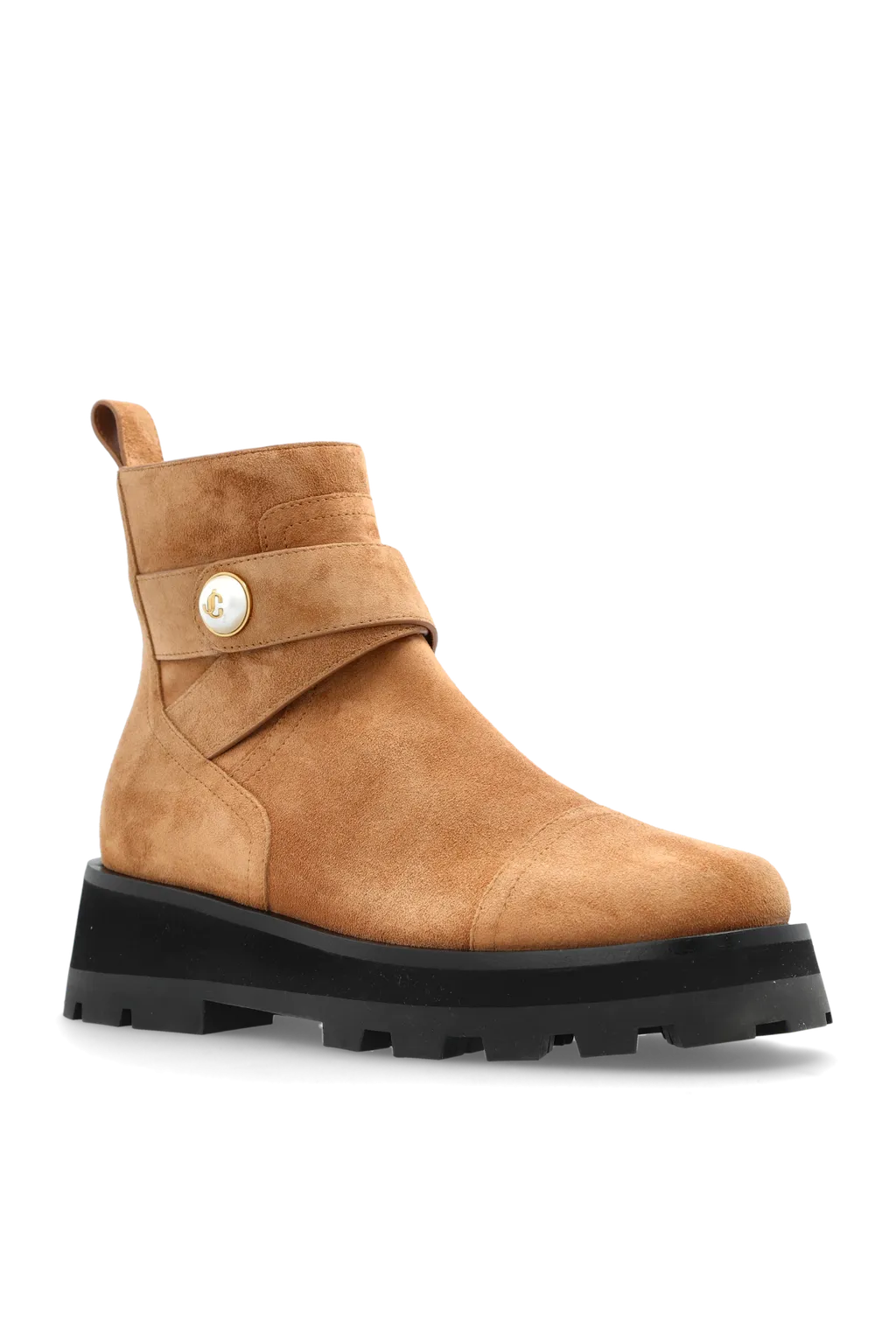 Buckle-Strap Platform Boots