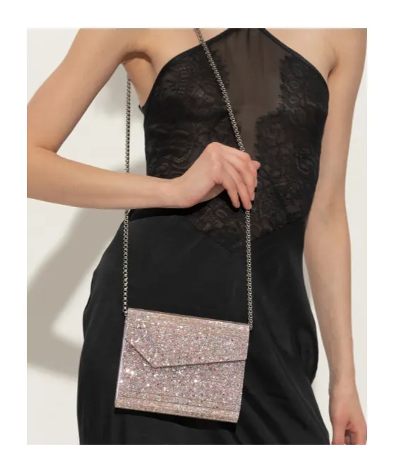 Candy Coarse Glitter Clutch Bag