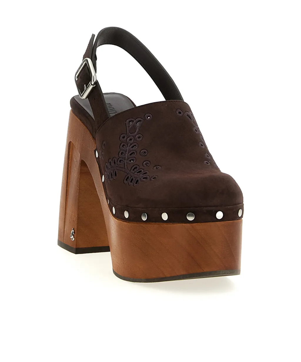 Alida 135Mm Sangallo-Embroidered Platform Pumps