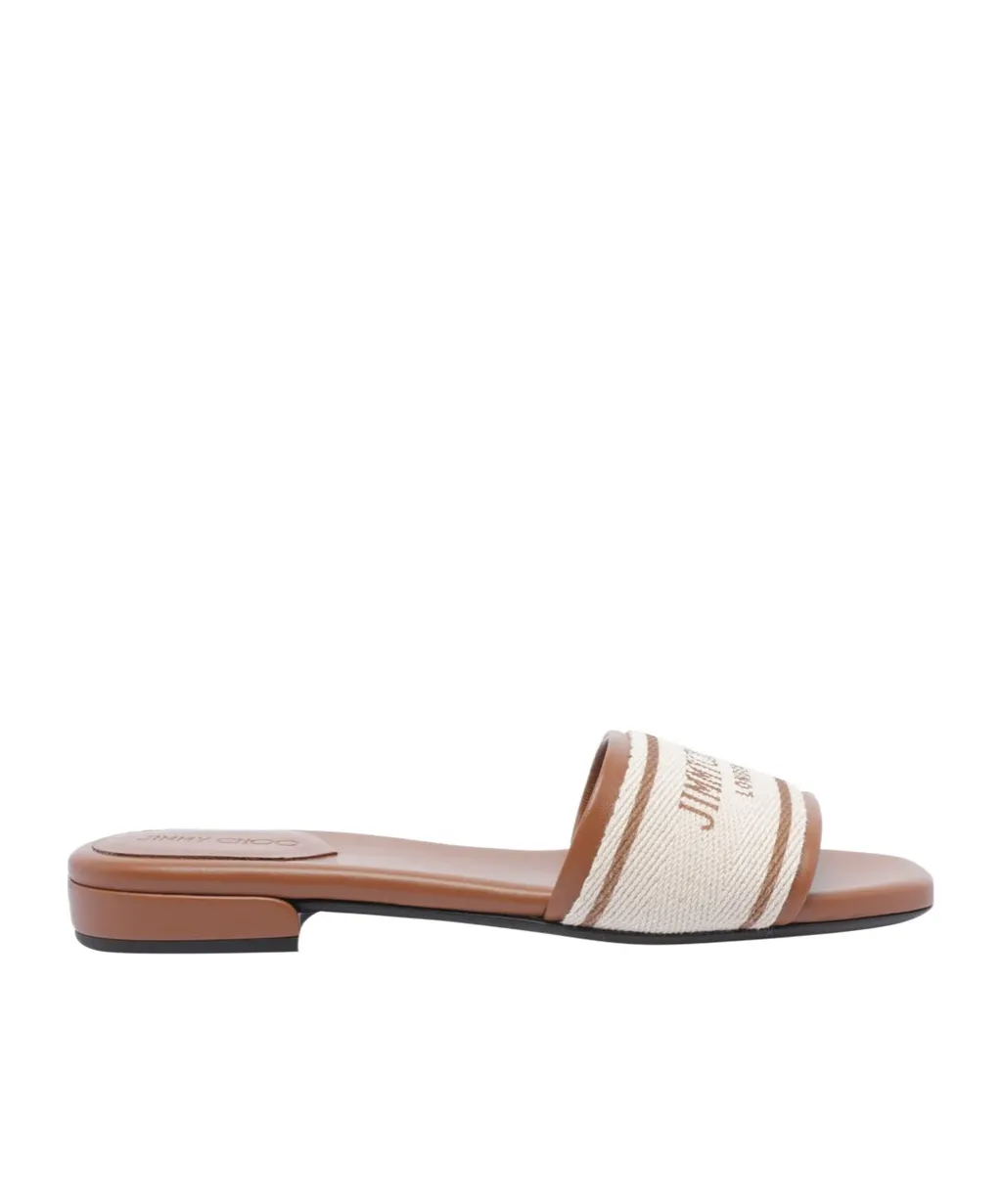 Joa Logo Printed Flat Sandals