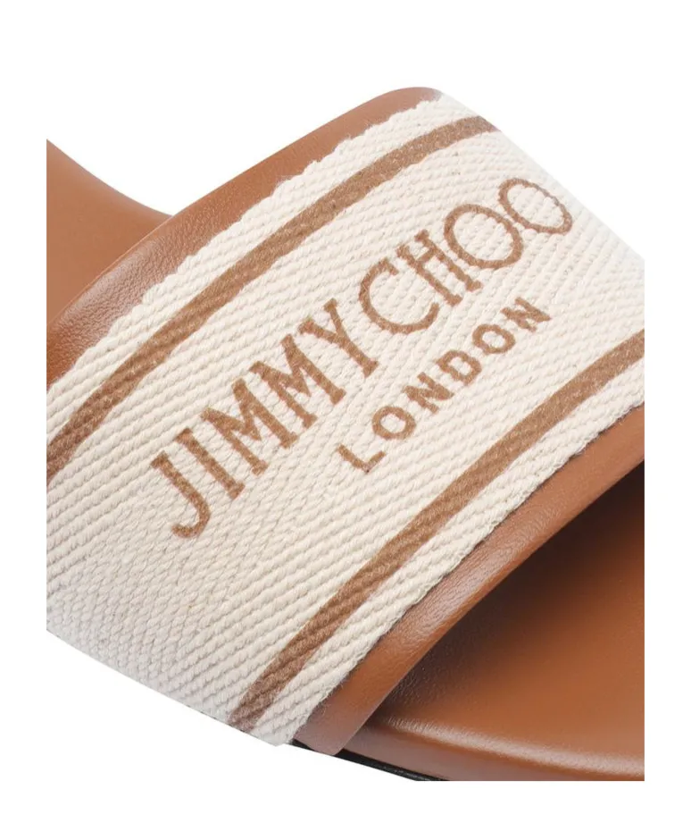 Joa Logo Printed Flat Sandals