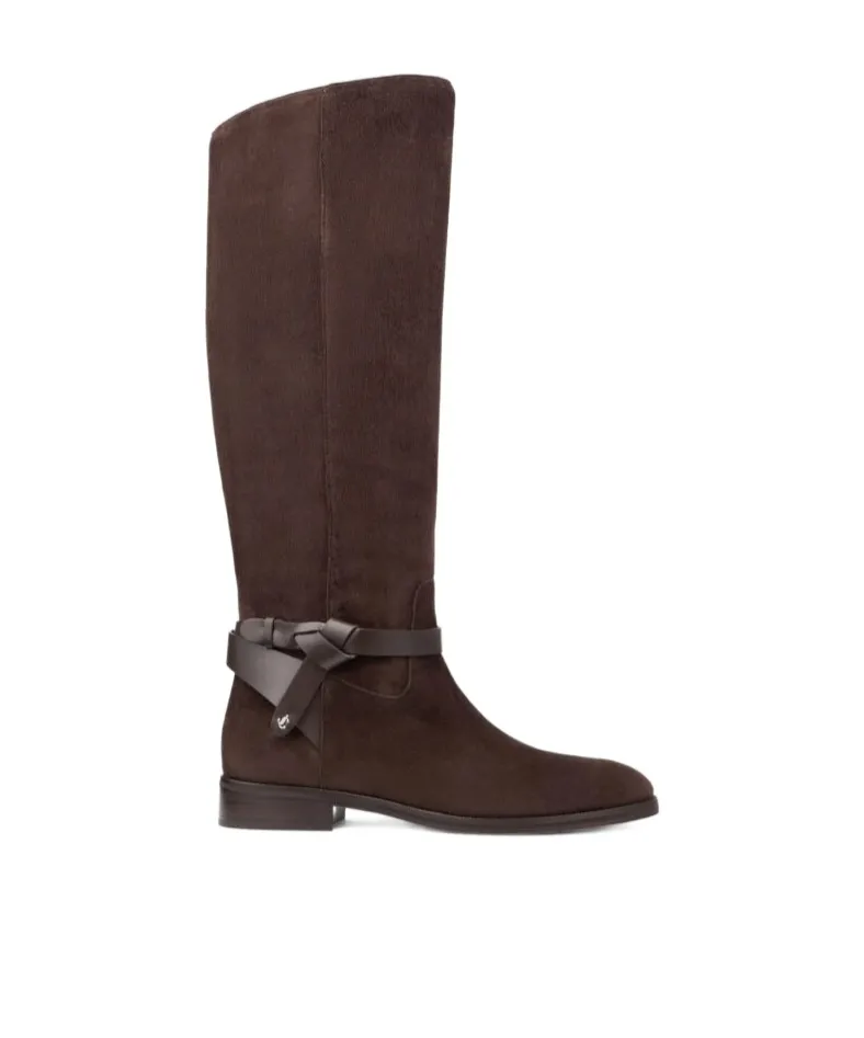 Logo Thigh-High Boots