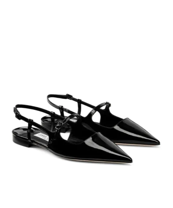 Pointed-Toe Flat Sandals