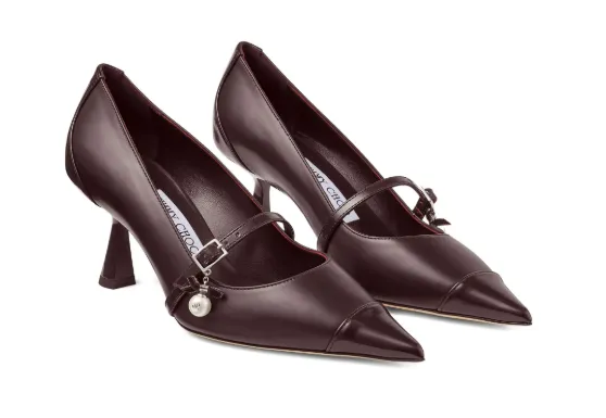 65Mm Aren Pearl-Embellished Pointed-Toe Pumps