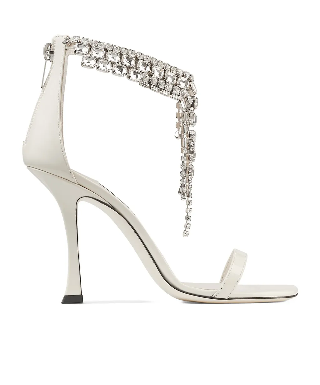 100 Verity Embellished Strap Heeled Sandals