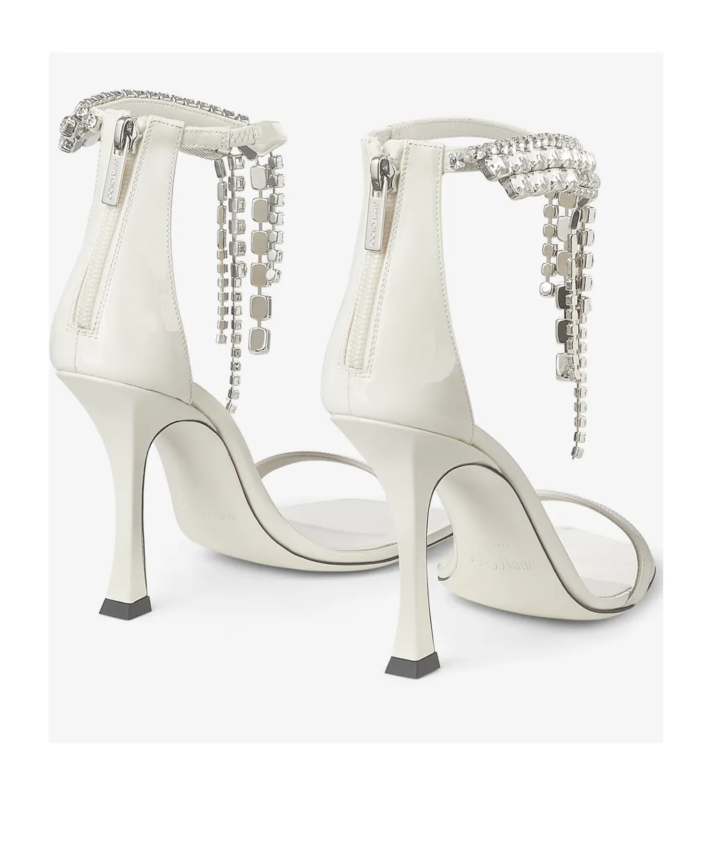 100 Verity Embellished Strap Heeled Sandals