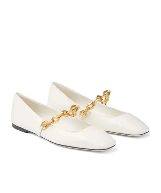 Square-Toed Ballet Flats