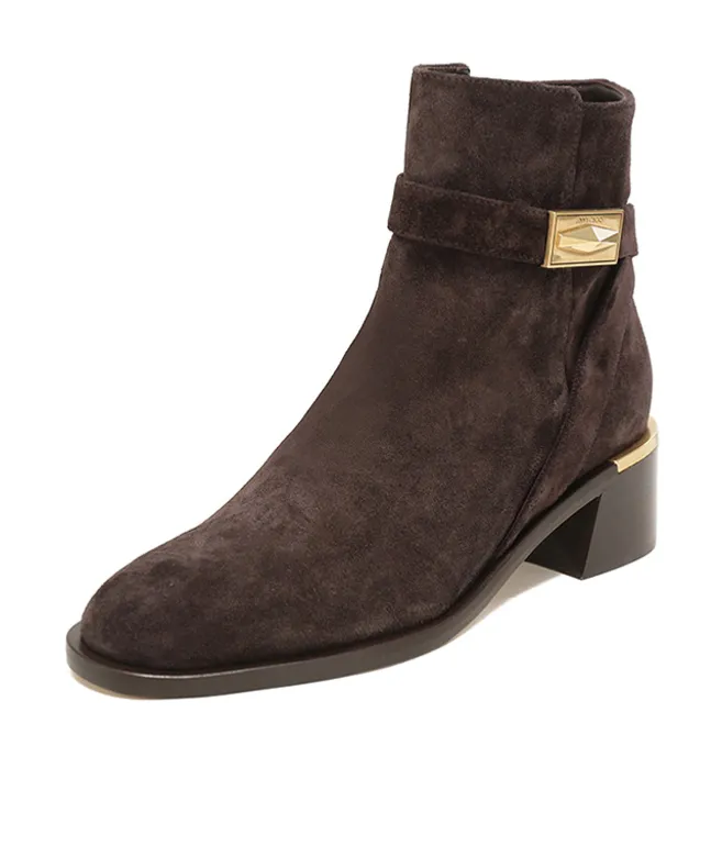 Zippered Ankle Boots