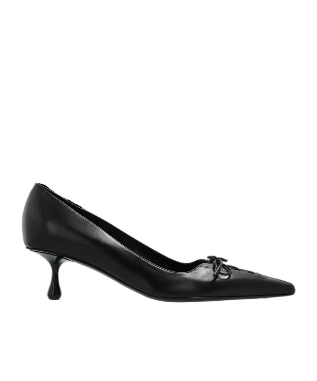 Scarlett 50 Pointed-Toe Lace-Up Pumps