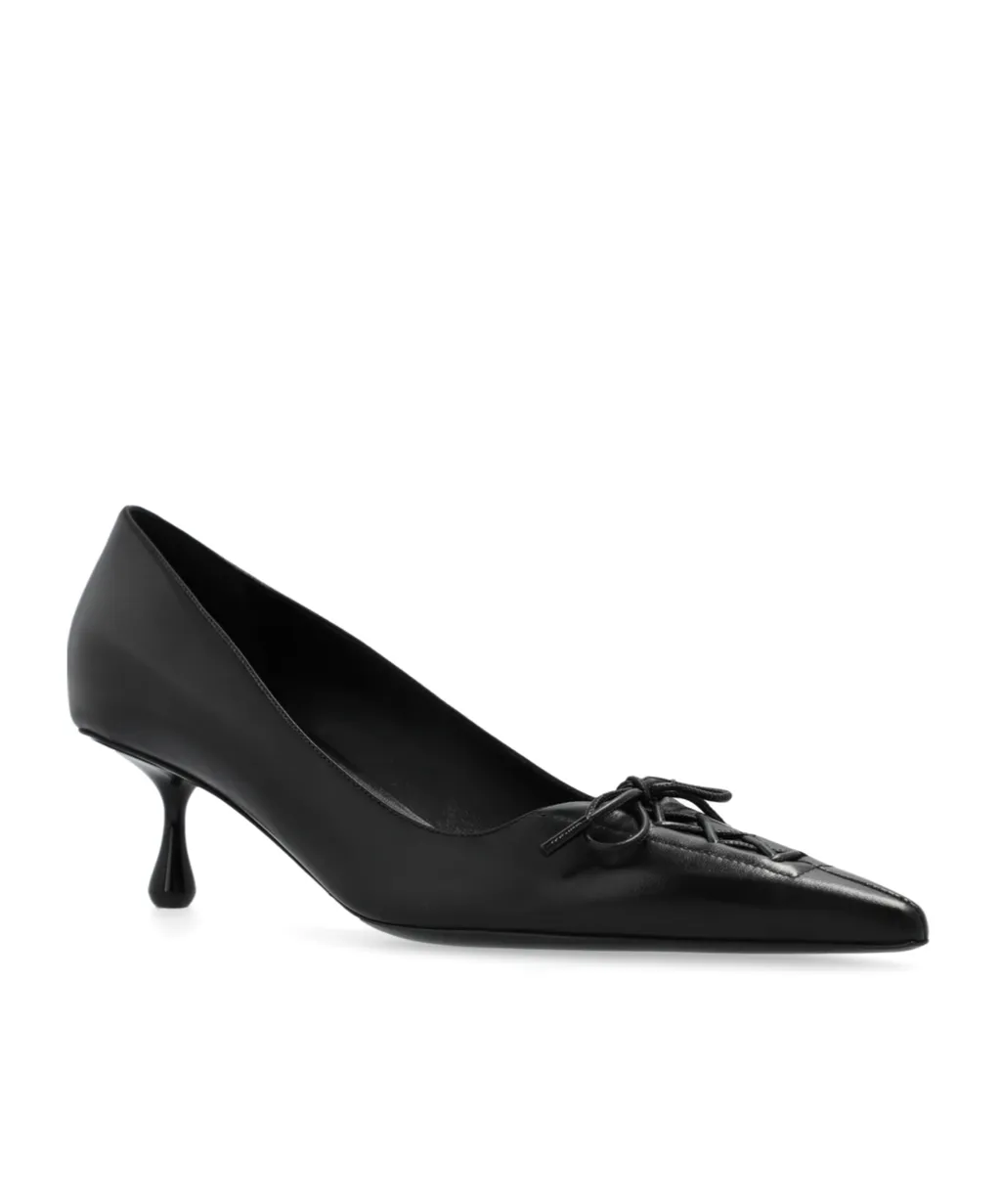 Scarlett 50 Pointed-Toe Lace-Up Pumps