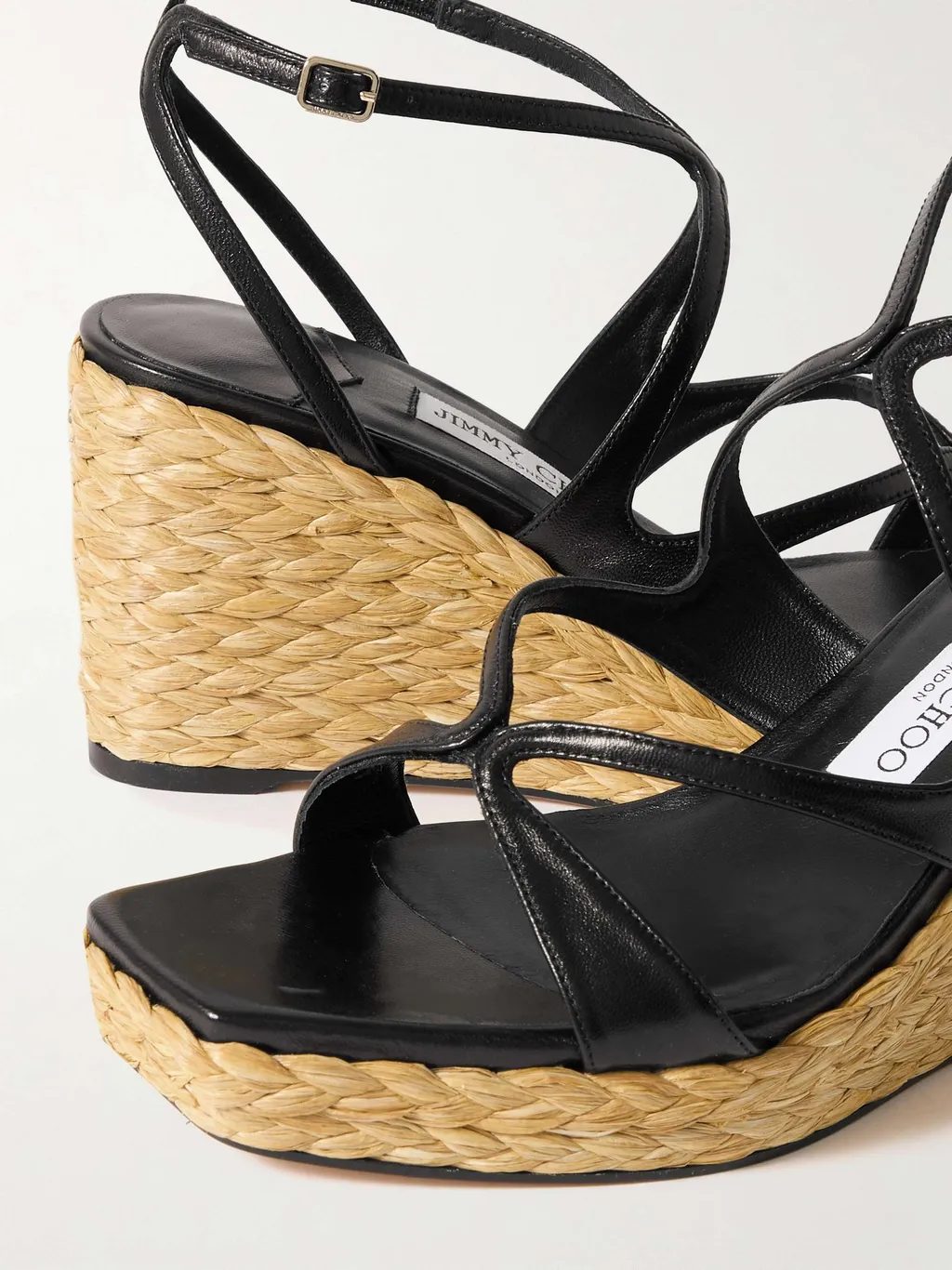 Ayla Square-Toe Wedge Sandals