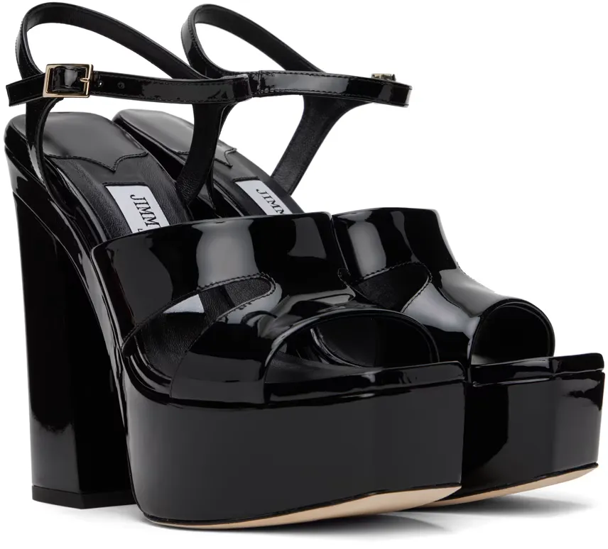Square-Headed High-Heeled Sandals