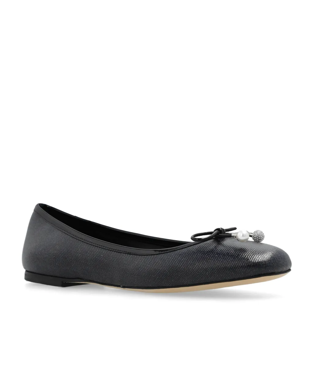 Elme Bow Embellished Ballet Flats