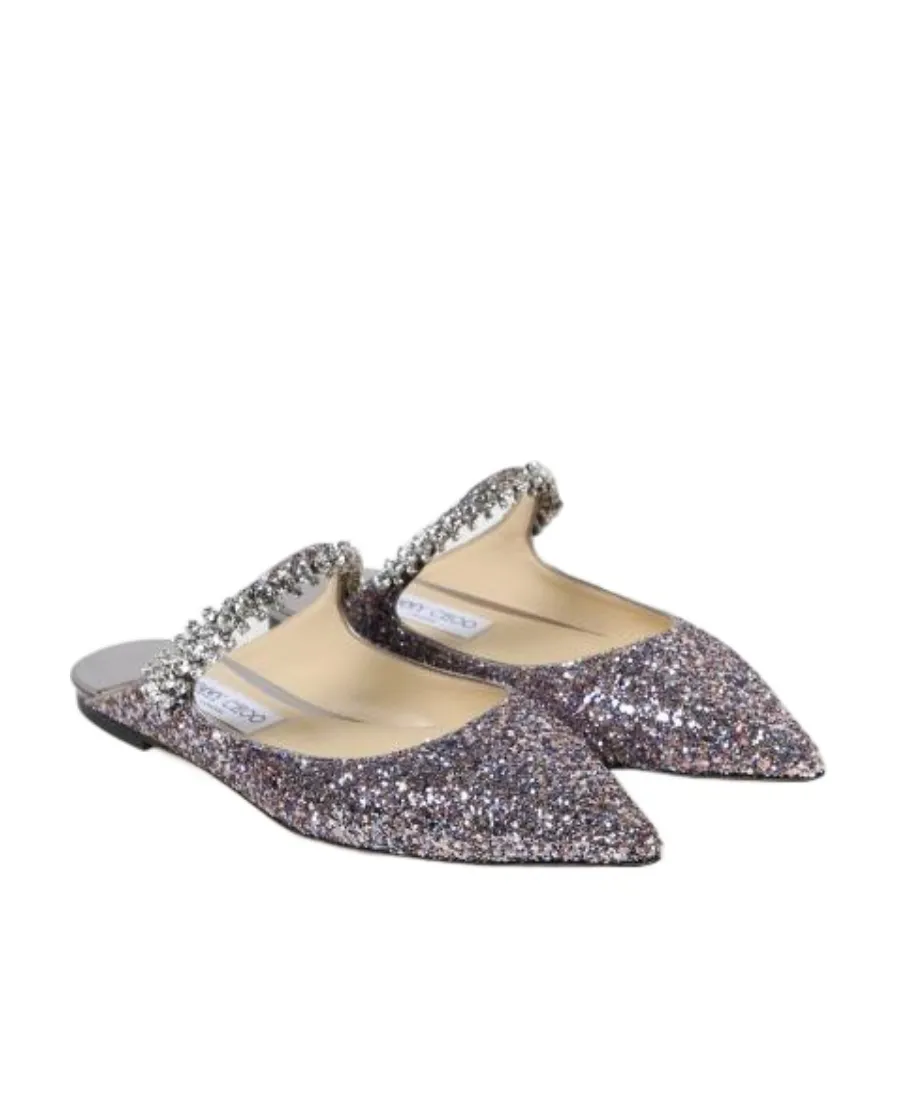 Bing Embellished Pointed Toe Ballerina Shoes