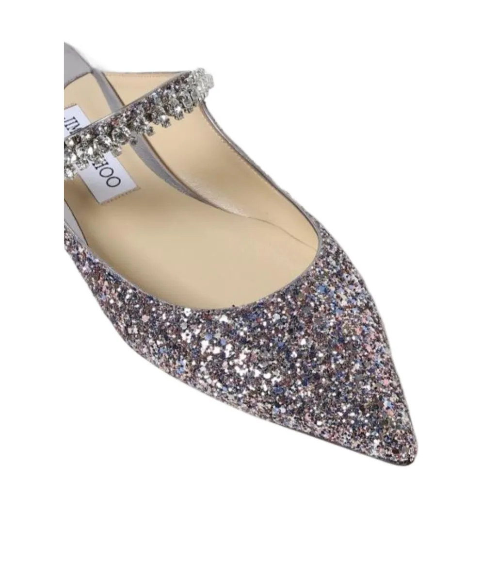 Bing Embellished Pointed Toe Ballerina Shoes