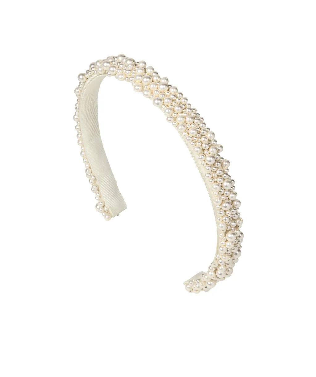 Bria Pearl-Embellished Headband