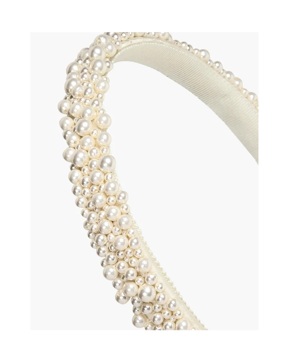 Bria Pearl-Embellished Headband