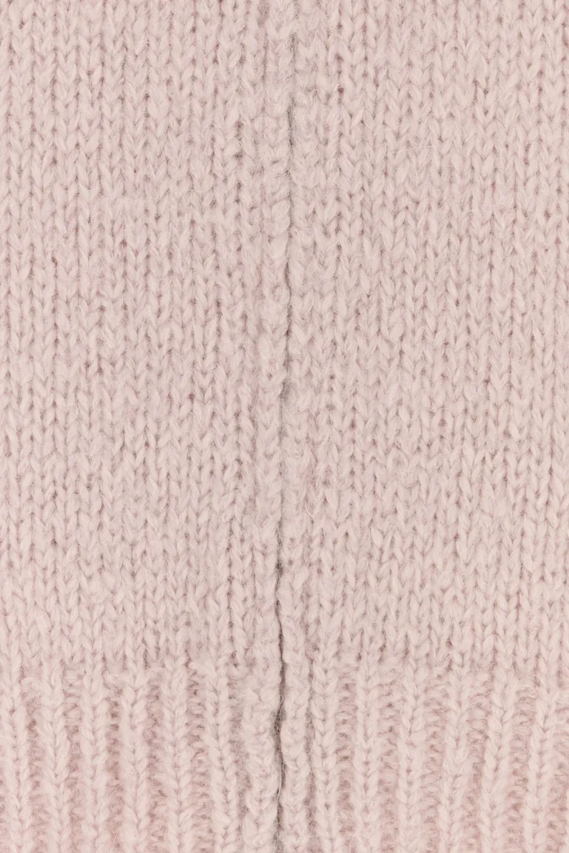 High-Neck Zipped Knit Cardigan