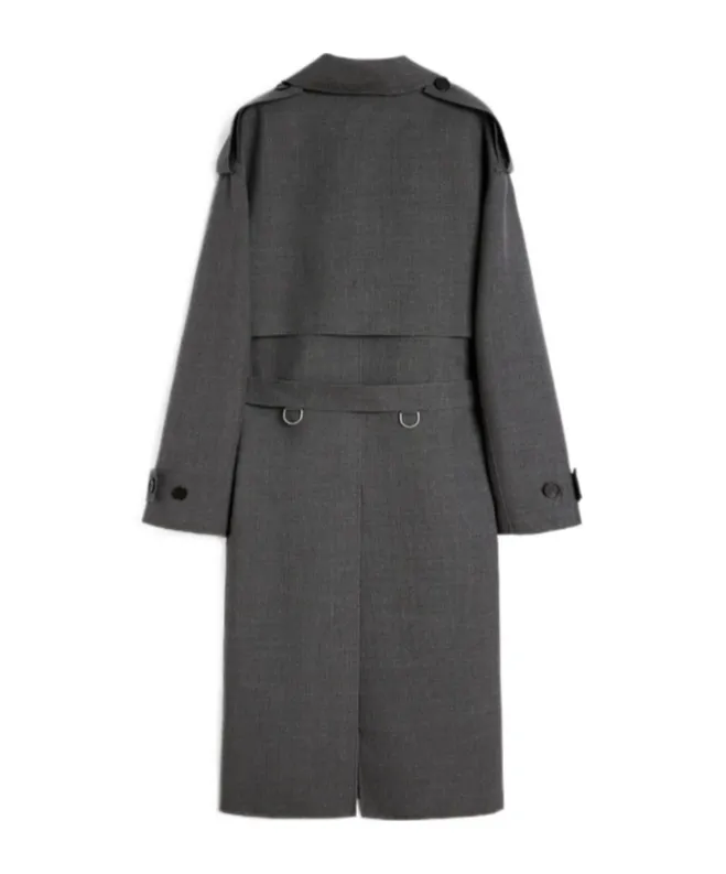 Double-Breasted Belted Coat