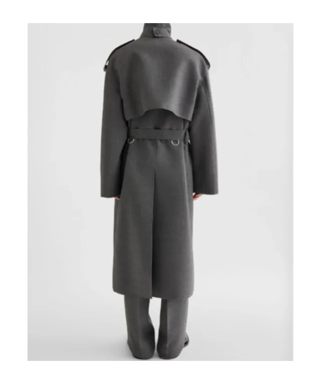 Double-Breasted Belted Coat