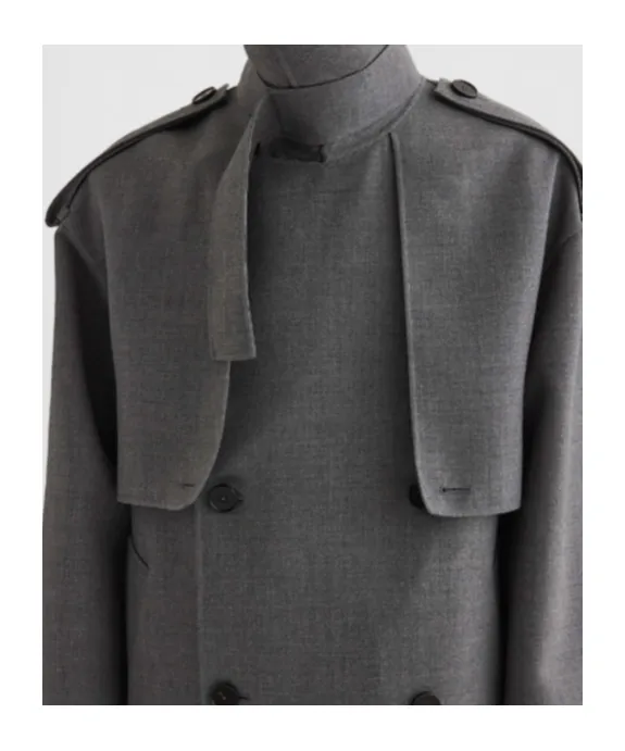 Double-Breasted Belted Coat