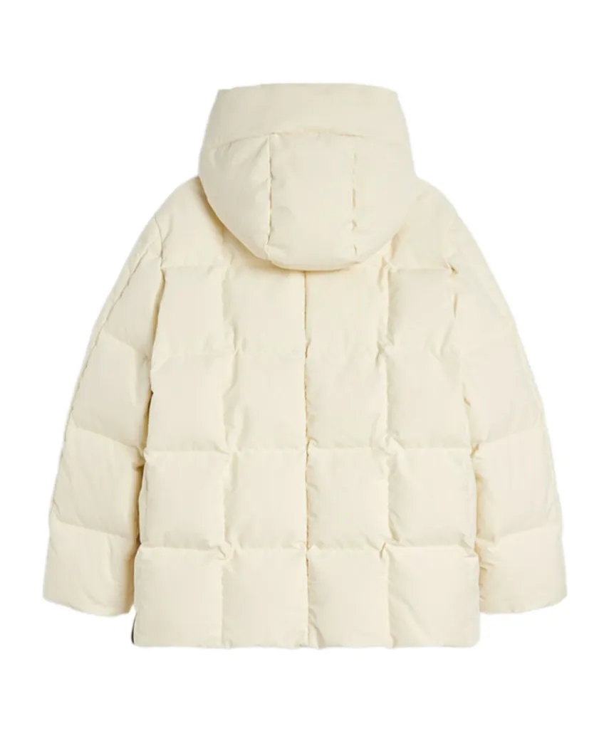 Zip-Up Hooded Down Coat