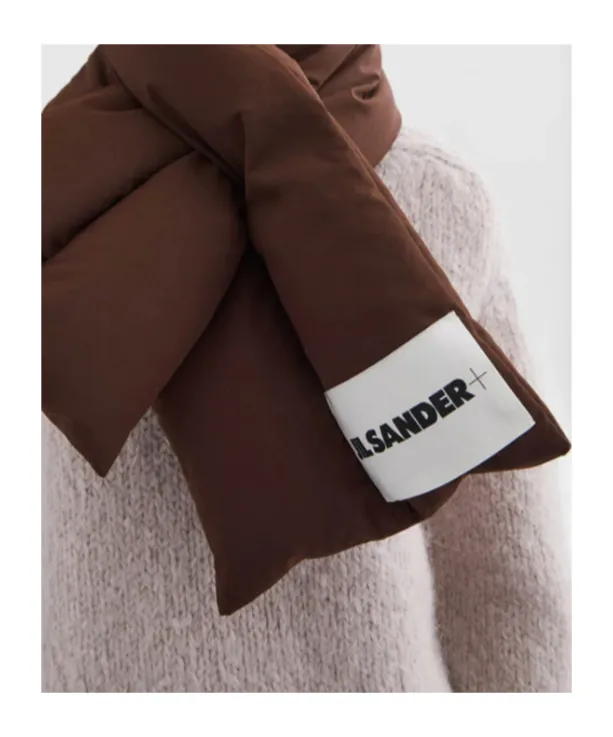 Logo-Patch Padded Scarf