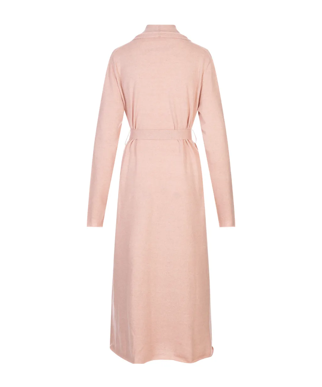 Tie-Waist Knitted Coat