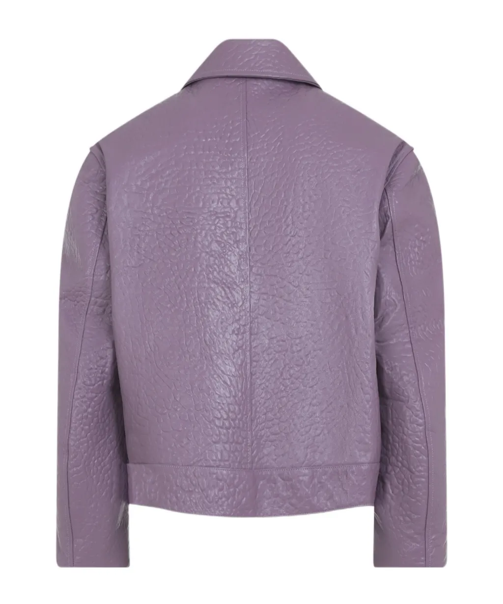 Textured Leather Jacket