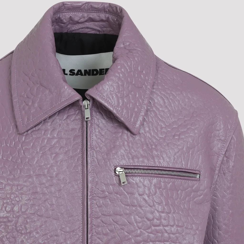 Textured Leather Jacket