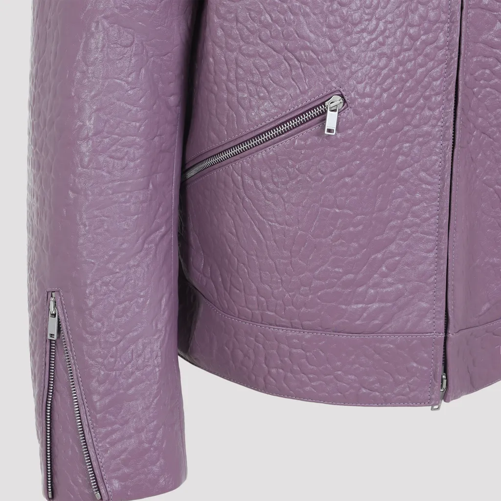Textured Leather Jacket