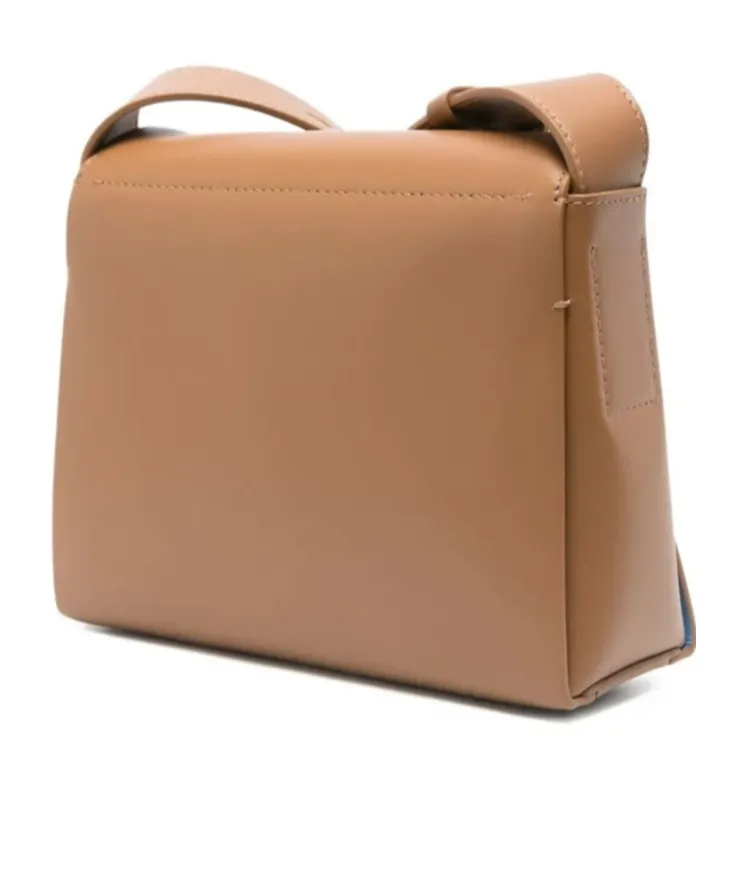 Logo-Print Leather Shoulder Bag