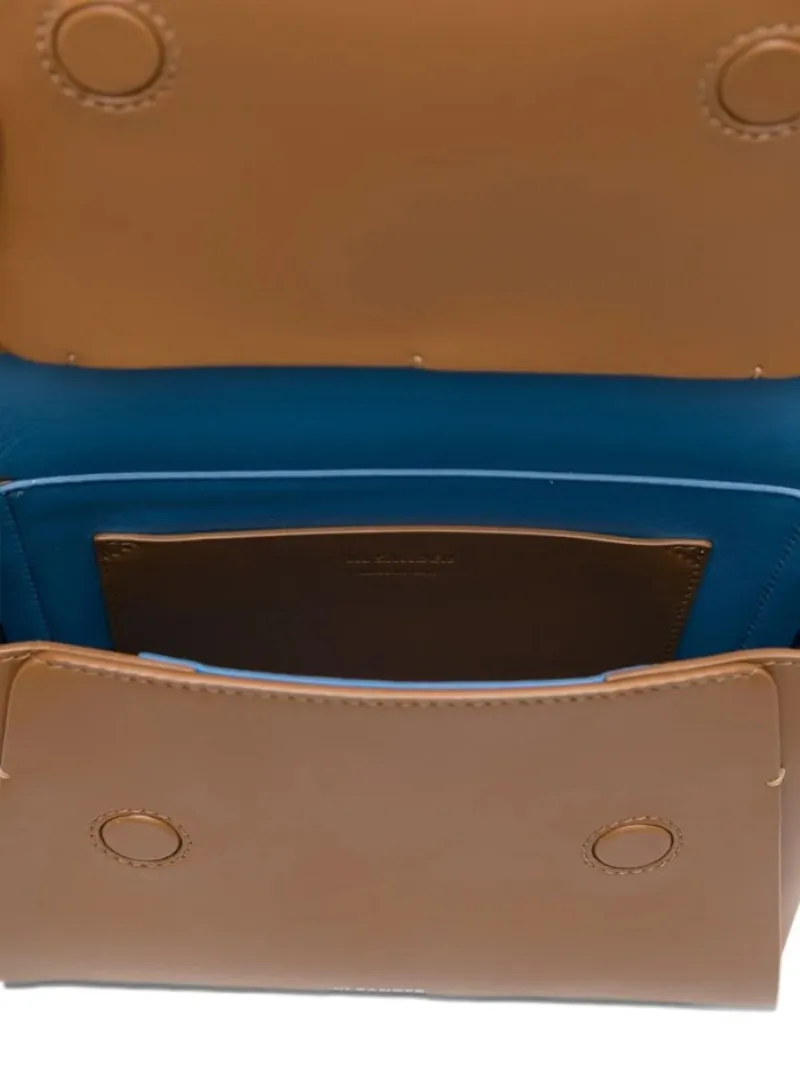Logo-Print Leather Shoulder Bag