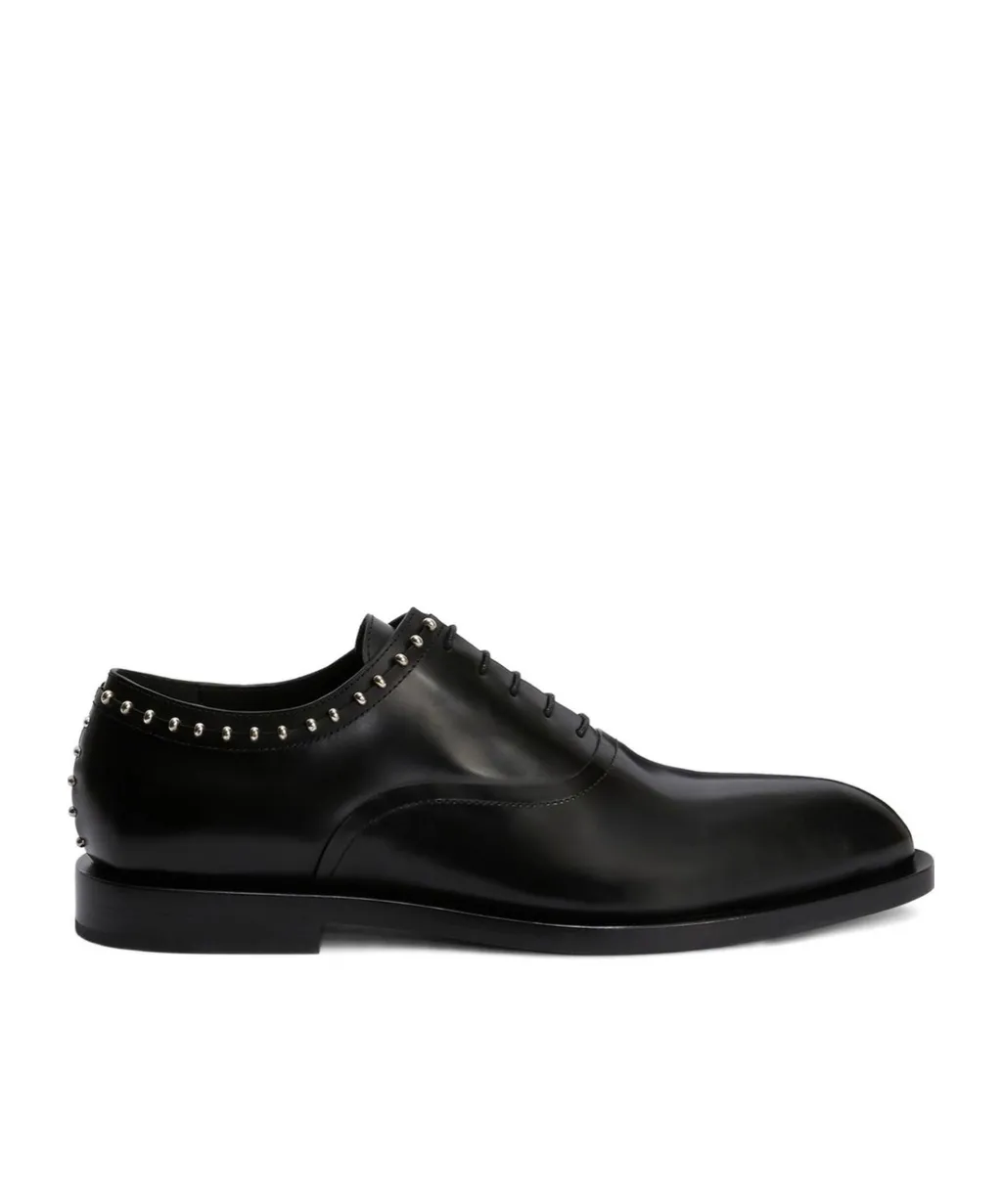 Stud-Embellished Oxford Shoes