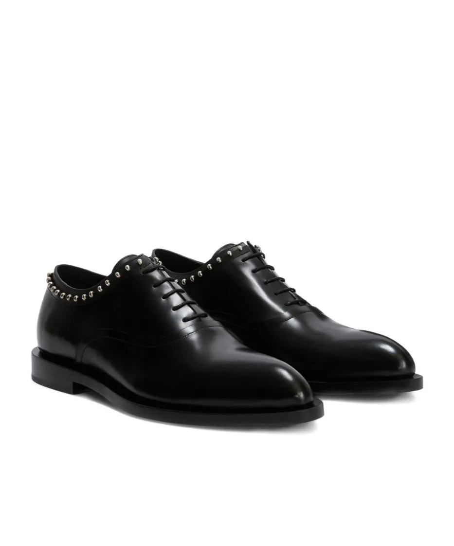 Stud-Embellished Oxford Shoes