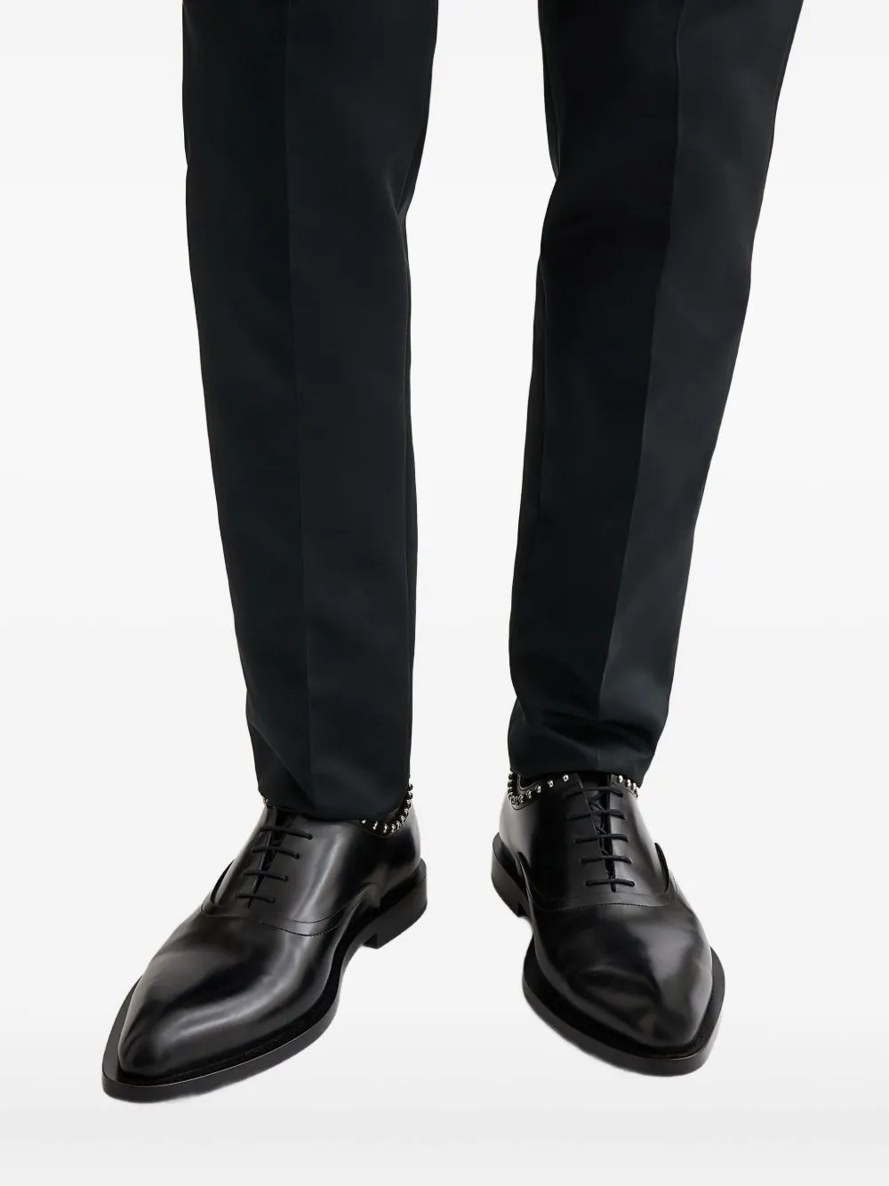 Stud-Embellished Oxford Shoes
