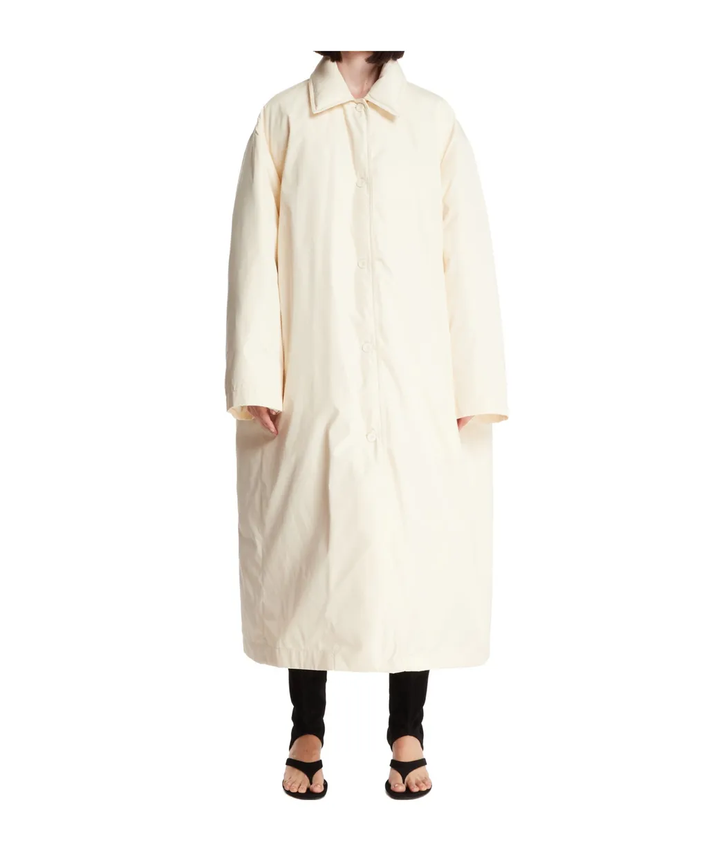 Long-Sleeved Buttoned Coat