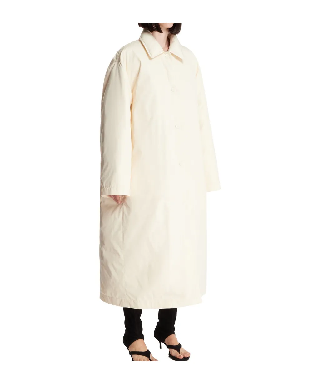 Long-Sleeved Buttoned Coat
