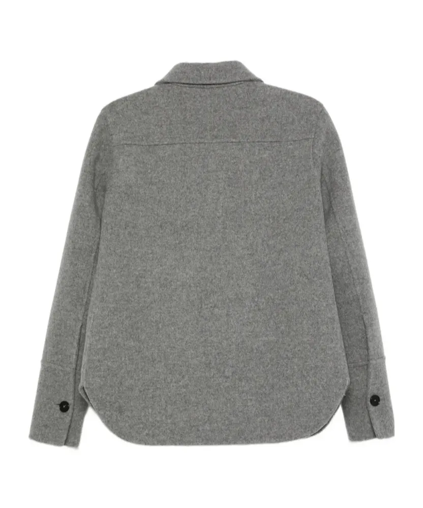 Patch-Pocket Button-Front Jacket