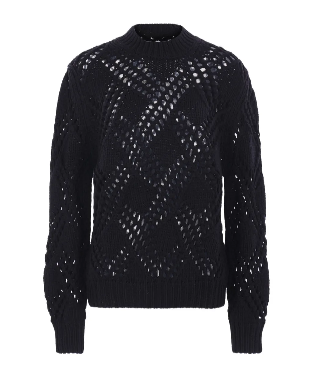 Openwork Wool Sweater