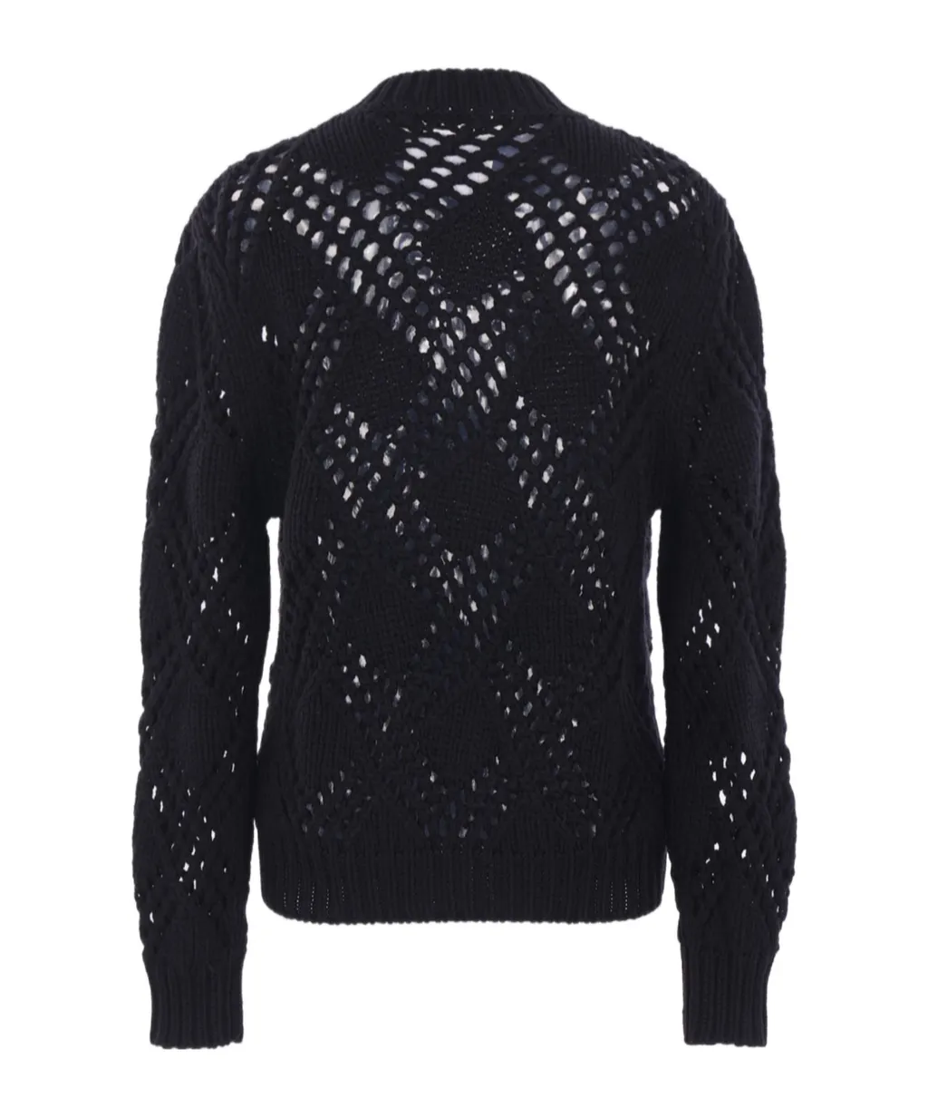 Openwork Wool Sweater