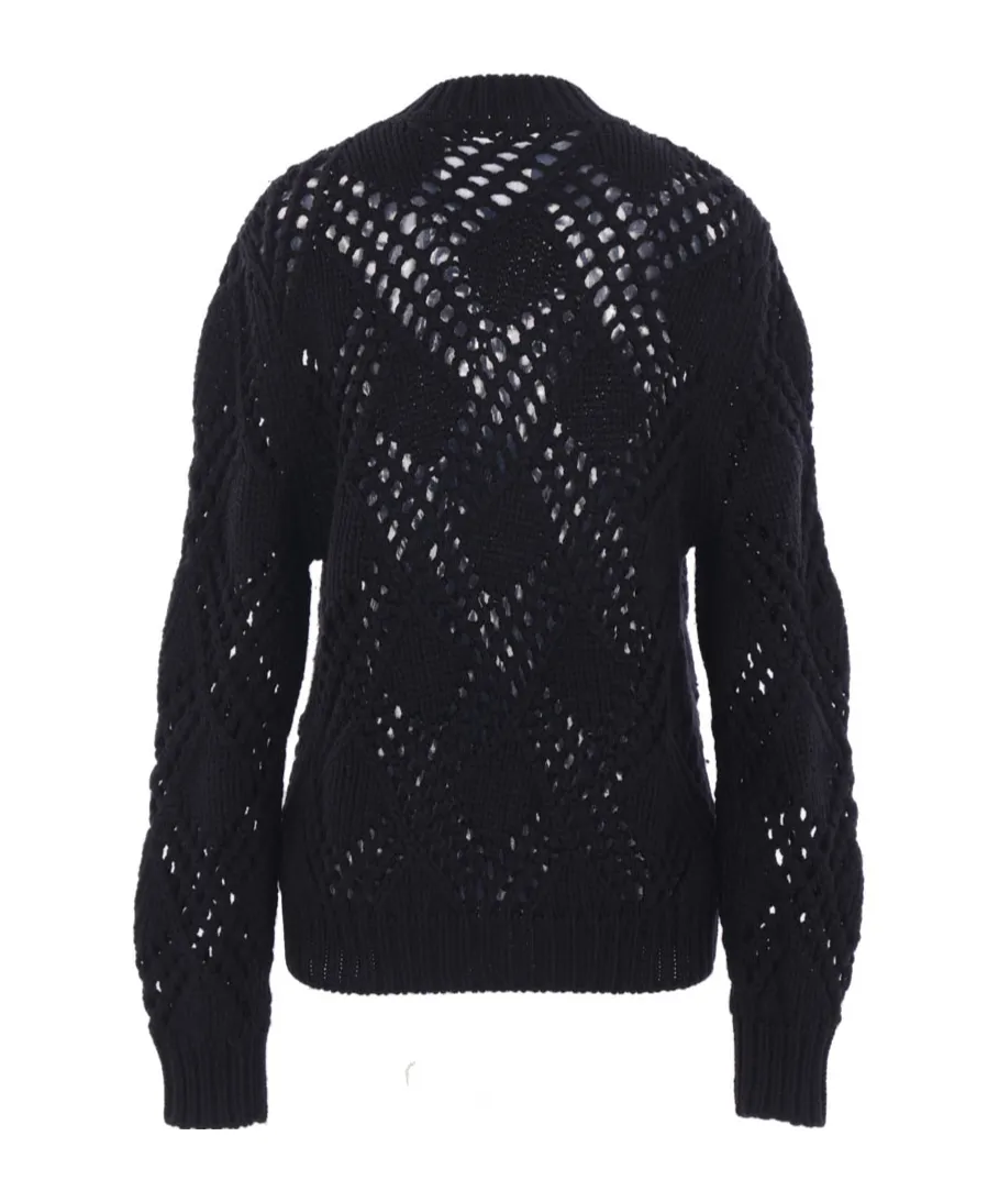 Long-Sleeved Hollow Sweater