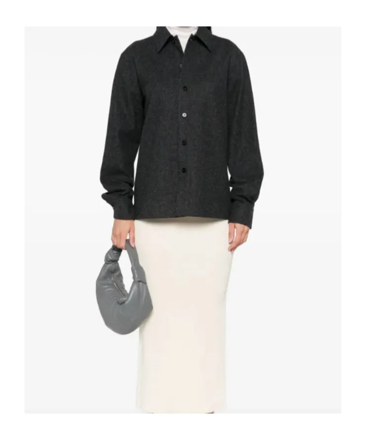 Button-Down Wool Shirt