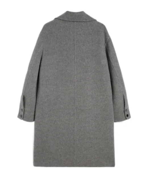 Single-Breasted Oversized Coat