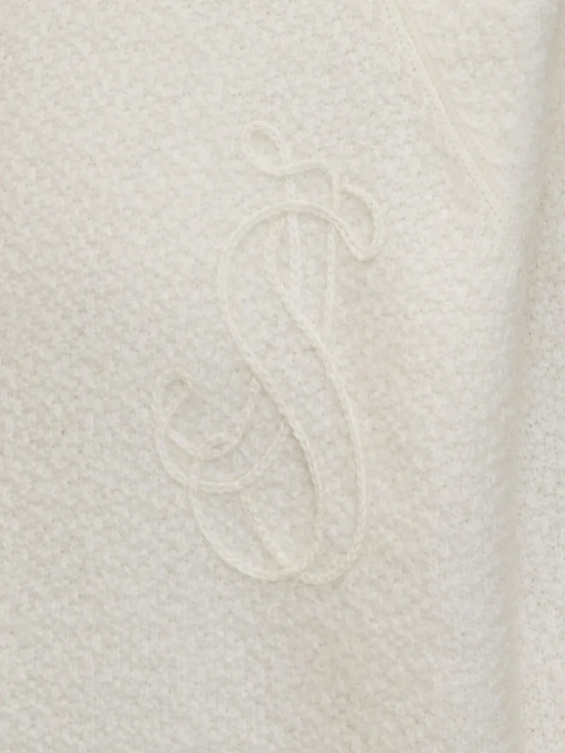 High-Neck Zip-Fastening Cardigan